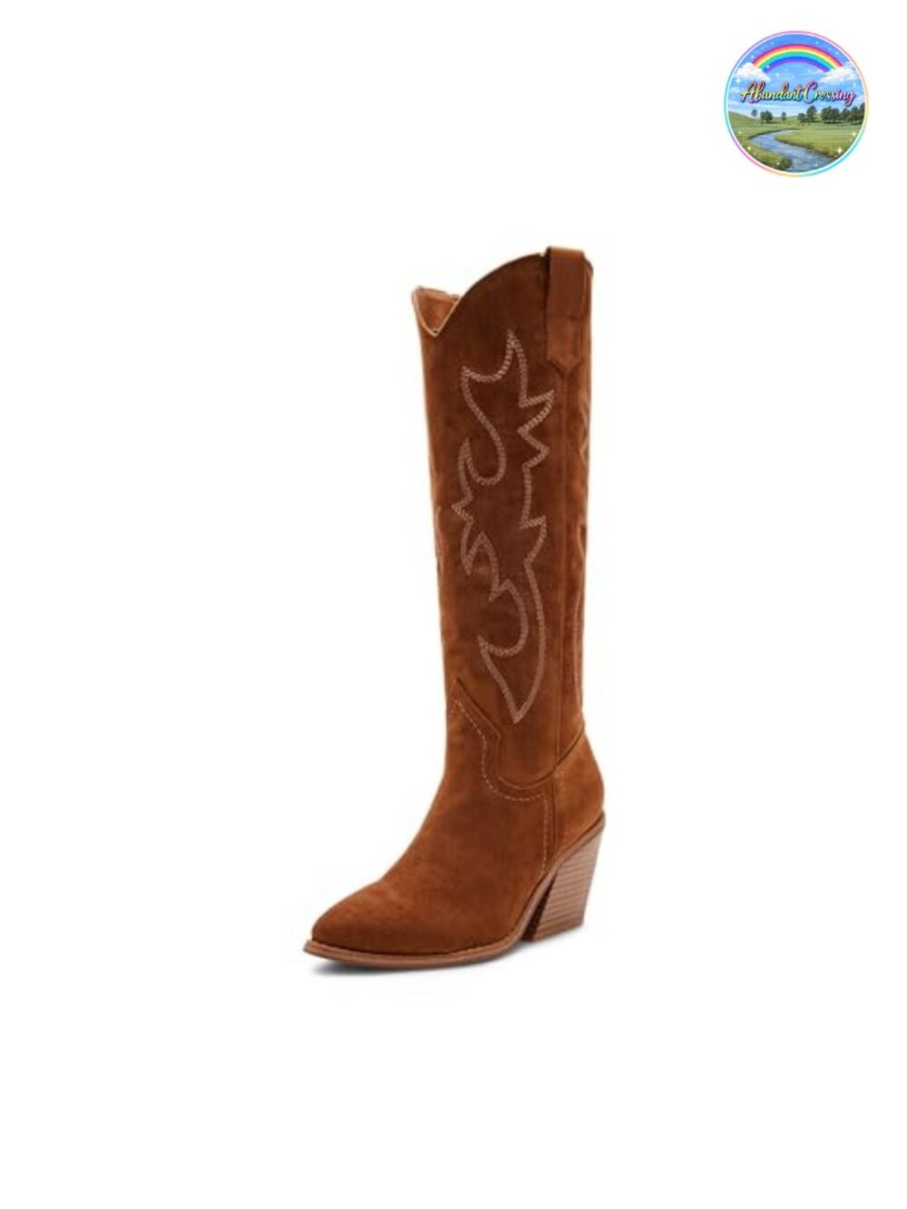 Madden Girl Western Mid-Calf Boots Block Heel Pull-On Boots